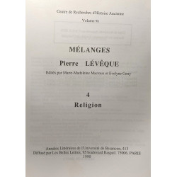 Mélanges Pierre Lévêque 2 livres: TOME 3. Anthropologie et société...