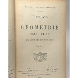 Éléments de géométrie descriptive - avec de nombreux exercices