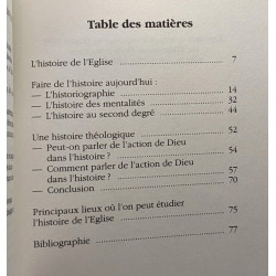 L'histoire de l'eglise : science humaine ou theologie