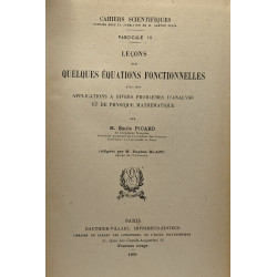 Fascicule I: Leçons sur quelques types simples d'équations aux...