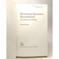 Elementary Structures Reconsidered: Levi-Strauss on Kinship