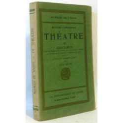 Théâtre III chatterton (notes et commentaires par Séché) - coll....
