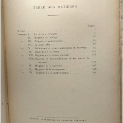 Hygiène de la femme : enfant - jeune fille - femme - mère et aïeule
