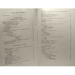 Essai de sociologie et notes doctrinales conjointes