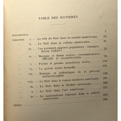 Les noirs dans la civilisations américaine