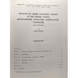 Révision du genre automeris hübner et des genres voisins...