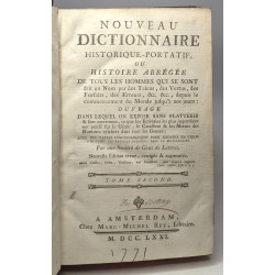 Nouveau dictionnaire historique-portatif ou histoire abrégée -...