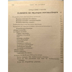 Précis de psychiâtrie - bibliothèque Carnot et Rathery - 2e édition