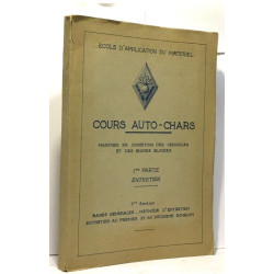 Cours auto - chars maintien en condition des véhicules et des...