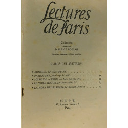 5 numéros de Lectures de Paris: Agnella Jérome et Jean Tharaud Le...