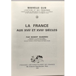 La France aux XVIIe et XVIIIe siècles