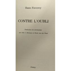 Contre l'oubli