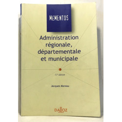 Administration régionale départementale et municipale 13e Édition