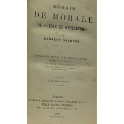 Essais de Morale de science et d'esthétique - I essais sur le...