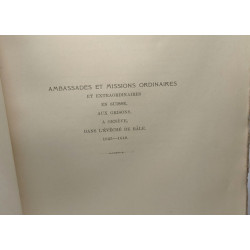 Histoire de la représentation diplomatique de la France auprès des...
