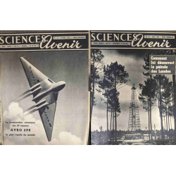 16 numéros de Sciences et Avenir entre 1949 et 1955:...