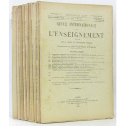 Revue internationale de l'enseignement 25e année...