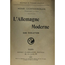 L'Allemagne moderne - son évolution