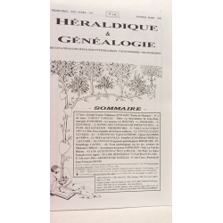 Hérladique et généalogie - 4 années complètes (4 numéros par an)...
