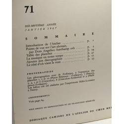 Sur l'art abstrait - Zodiaque n°71 janvier 1967