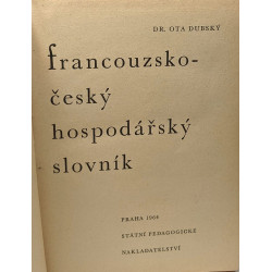Francouzko-cesky hospodarsky slovnik ( Dictionnaire économique...