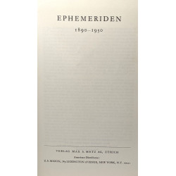 Ephemeriden 1890-1950