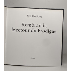 Rembrandt Le retour du prodigue