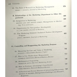 Marketing management and administrative action