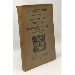 Supplément au voyage de Bougainville - textes littérarires français