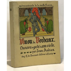 Les aventures merveilleuses de Huon de Bordeaux chanson de geste...