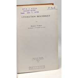 L'évolution biochimique