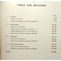 Aristophane - Traduction avec notes et commentaires critiques -...