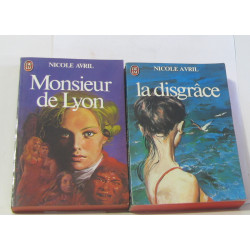 Lot de 2 livres La Disgrace - monsieur de lyon