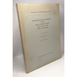Historisch-biographische texte der 2. Zwischenzeit und neue texte...