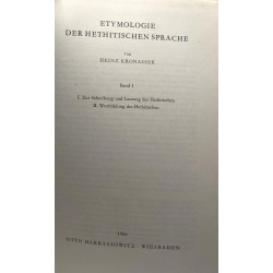 Etymologie der hethitischen sprache - BAND 1: I. Zur Schreibung...