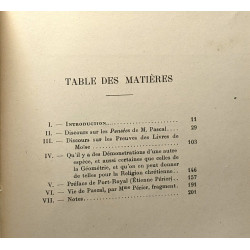 Discours sur les pensées de M. Pascal - collection des chefs...