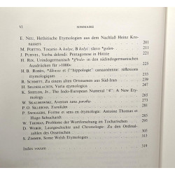 Studia Etymologica Indoeuropaea. Memoriae A. J. Van Windekens Dicata