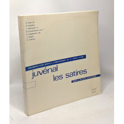 Juvénal les satires - index et relevés statistiques - documents...