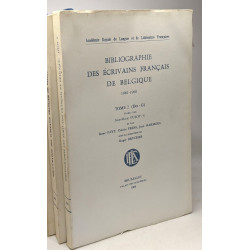 Bibliographie des Ecrivains Français de Belgique - les 4 premiers...