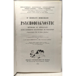 Psychodiagnostic - méthode et résultats d'une expérience...
