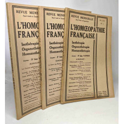 L'homéopathie française n°2 Février + n°3 mars 1929 + N°5 mai 1929...