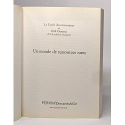 Un monde de ressources rares