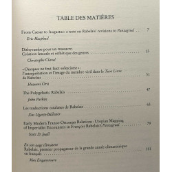 Etudes rabelaisiennes : Tome 44