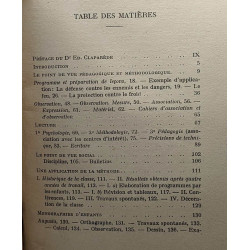La méthode Decroly - préface du Dr Ed. Claparède - 57 planches