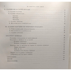 Données histologiques sur les glandes salivaires des...