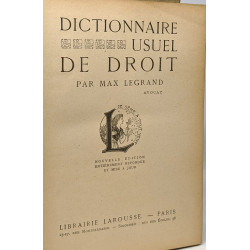 Dictionnaire usuel de droit