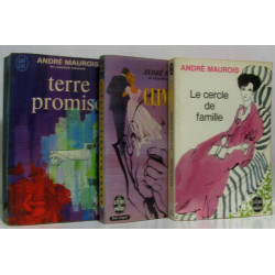 Ensemble de 3 romans: terre promise climats le cercle de famille