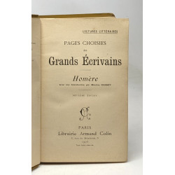 Homère - pages choisies des grands écrivains - 2e édition