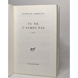 Tu ne t'aimes pas