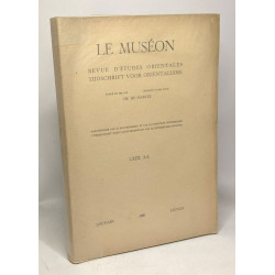 Le Muséon - revue d'études orientales tijschrift voor orientalisme...